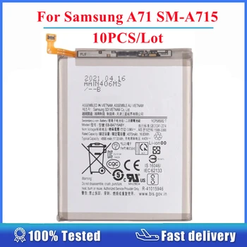 10DB Sok Samsung Galaxy A71 SM-A715 4500mAh EB-BA715ABY Li-ion Akkumulátor Csere Alkatrészek