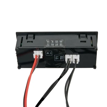12V 3in1 Jármű Autóskészlet Hőmérő + Voltmérő + Óra LED Digitális Kijelzés kiválaszthatja, Hogy A Beépülő modul Felszerelése Lyuk