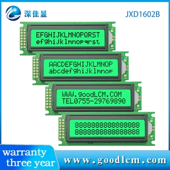 16x2B karakteres lcd kijelző 1602LCMYellow zöld képernyő, smaragd háttérvilágítás lcd modul Splc780d vezérlő 5V-os vagy 3 v-os tápegység