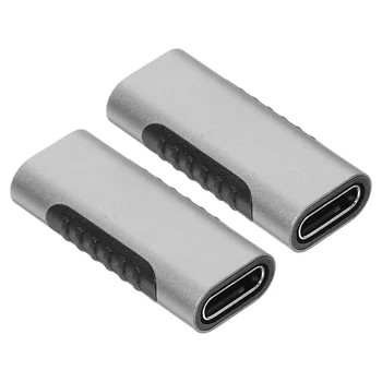 2 Db Nagy Sebességű Átvitel Fejét USB-Adapter Női Alumínium Ötvözet Típusú Extender