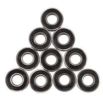 6001RS Mély Groove golyóscsapágy 28 x 12 x 8 mm, 10 Db, Ezüst & Fekete