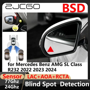 A BSD-holttér Érzékelő sávváltás Támogatott Parkolás Vezetői ér annyit a Mercedes-Benz AMG SL Osztály R232 2022 2023 2024