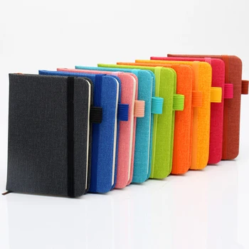 A7 Mini Notebook Kézírás Szót Könyv Memo Pad Napló Zseb Zseb Könyv Notebook Hordozható Kis Retro PU Fedezze egyszínű