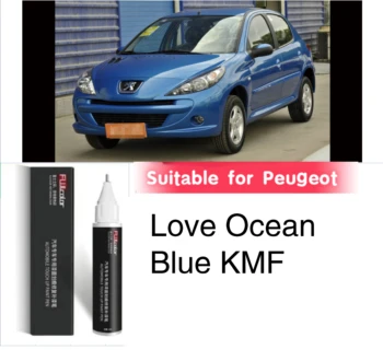 Alkalmas Peugeot touch-up toll Szerelem Tenger Kék KMF Jéghegy Kék EDZ Tiszta kék ég KG Kínai kék EGE karcolás javítás autó