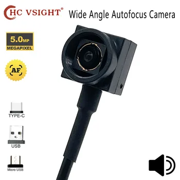 Autofókusz AF Mini 15*15mm 30fps 5MP nagysebességű Webkamera Széles Látószögű Mini Usb Kamera Audio Video Web Számítógép Laptop Webkamera
