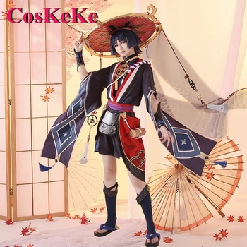 CosKeKe Winnetou Cosplay Anime Játék Genshin Hatása Jelmez Jóképű Harci Egyenruha A Férfiak Halloween Party Szerepjáték Ruházat
