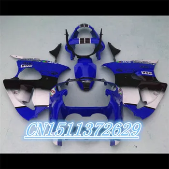 Dor-burkolat a Kawasaki ZX-6R 2000-2002 spoiler készlet Ninja 636 ZX6R 00 01 02 fehér kék fekete beállítja D injekció