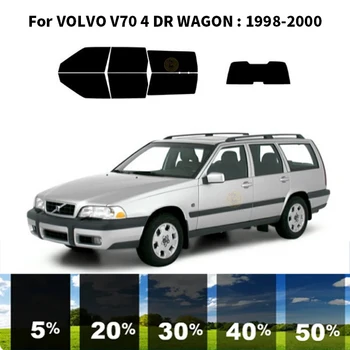 Elővágott nanoceramics autó UV Ablak Árnyalat Kit Autóipari Ablak Film VOLVO V70 4 DR. KOCSI 1998-2000