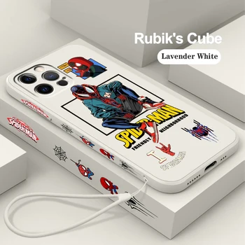 Folyadék Maradt a Kötél Fedezze Marvel Pókember Bosszúállók Art Telefon tok Apple iPhone 14 13 12 Mini 11 XS-Pro Max X XR 8 7 Plus SE