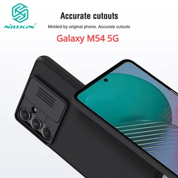 Galaxy M54 5G NILLKIN Esetben Camshield Dia Kamera Lencséjét Védő Kemény hátlap Samsung Galaxy M54 M 54 M5 4 hüvely