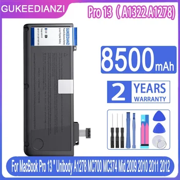 GUKEEDIANZI Akkumulátor Pro 13 ( A1322 A1278) a MacBook Unibody A1278 MC700 MC374 Mid 2009 2010 2011 2012 Pro 13 