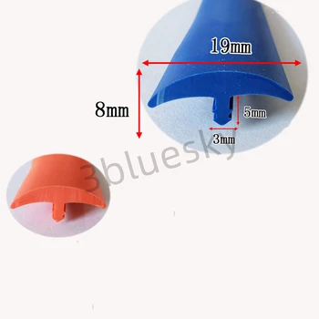 Gumi T Szalag Kábel Solar Üveg, Fém, Fa Panel Szélén Encloser Pajzs Tömítő 19x8mm Kék Narancs