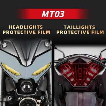 Használt Yamaha MT03 Tartozékok Matrica, Matricák Könnyű beilleszteni Egy sor Motorkerékpár Fényszóró, Valamint a hátsó lámpája Film