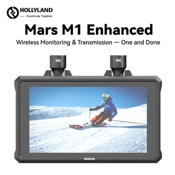 Hollyland Mars M1 Továbbfejlesztett Vezeték nélküli Videó Szállításirendszer-3-az-1-SDI, HDMI-kompatibilis 4K/30fps 450ft Tartomány 0.08 s Késleltetésű