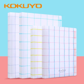 Japán KOKUYO spirálos jegyzetfüzet Rács Benyomást Shell B5 / A5 Egyszerű Core-Papír Tekercs Osztályozási Hiba Kivehető Notebook