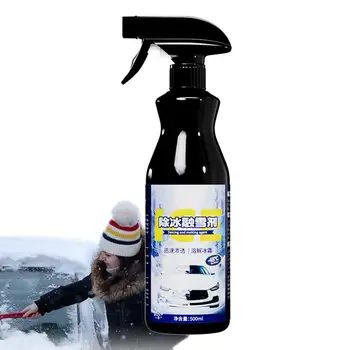 Jégtelenítő Spray 500ml Tartós Autó Üveg jégmentesítő Spray Üveg Téli Érdekel Termékek Fényszórók Kulcslyuk kipufogócső