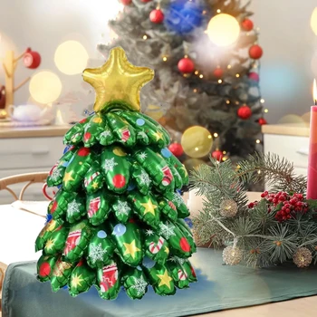 Karácsonyfa Lufi Kis Méret Táblázat Dekor Fólia Léggömb Xmas Fél Karácsony Dekoráció, Fiúk, Lányok, Gyerekek Ajándékokat