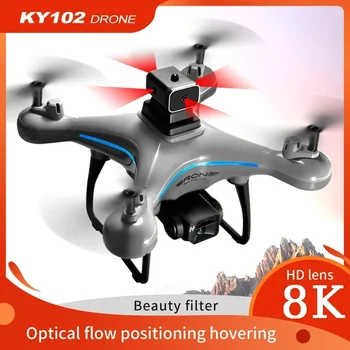 KY102 Optikai Áramlás Négy-Tengely Drón 8K Szakmai Dual-Camera légifényképezés 360 Akadály Elkerülése RC Repülőgép