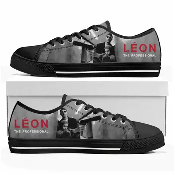 LEON, A Profi Léon Alacsony Top Cipők Férfi Női Tinédzser Vászon Cipő Alkalmi Rendelésre Készült Cipő Testre DIY Cipő