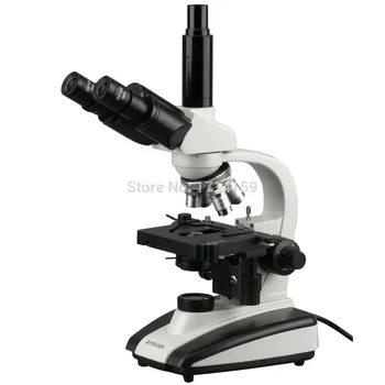 Lobbista Mikroszkóp-AmScope Kellékek 40X-1000-LED Trinocular Összetett 3D Mikroszkóp Színpad & Fordított Előre
