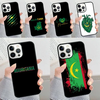Mauritánia Zászló telefon tok iPhone 13 14 Pro Max SE2020 XS XR coque közelében Apple 11 12 15 Pro Max 7 8 Plusz 13 Mini Fundas