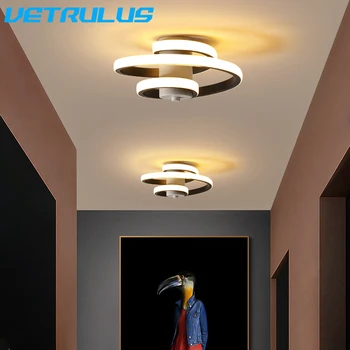 Modern LED-es Akril Mennyezeti Lámpa Folyosón Csillár Medál Fény Spirál Felületre Szerelt Haza, Folyosó, Erkély Dekor Beltéri Lámpatest