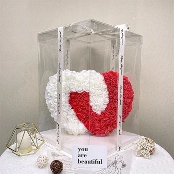 rózsa szív fala esküvői dekoráció Mesterséges Szív, Rózsa, Virág DIY Esküvői Dekoráció Ajándék, s a Romantikus Valentin-Rose