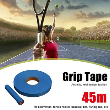YFASHION PU Anti-slip Tenisz Tollaslabda Grip Tape Perforált Szuper Nedvszívó PU Ütő Markolat L45m x W2.7CM x T0.70MM
