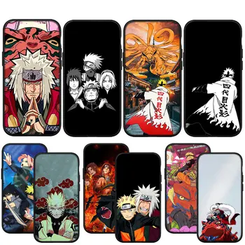 Japán Anime Jiraiyas Sasukes Itachis Puha Fedél Telefon iPhone 15 14 13 12 11 Pro XS Max XR 6 6 Plus + SE 14+ 15+ 6+ Eset